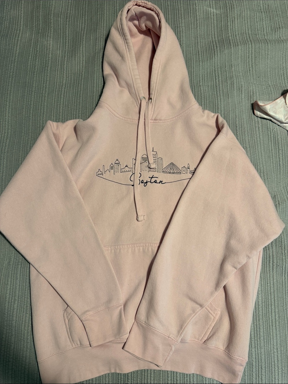 Baby pink Boston Hooded Sweatshirt